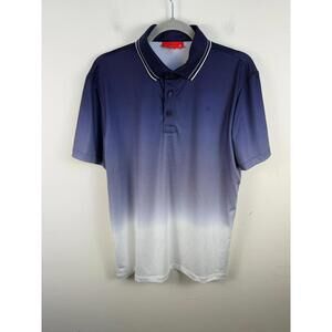 Redvanly Golf Devon Polo Shirt Short Sleeve M Stretch Wick Blue White